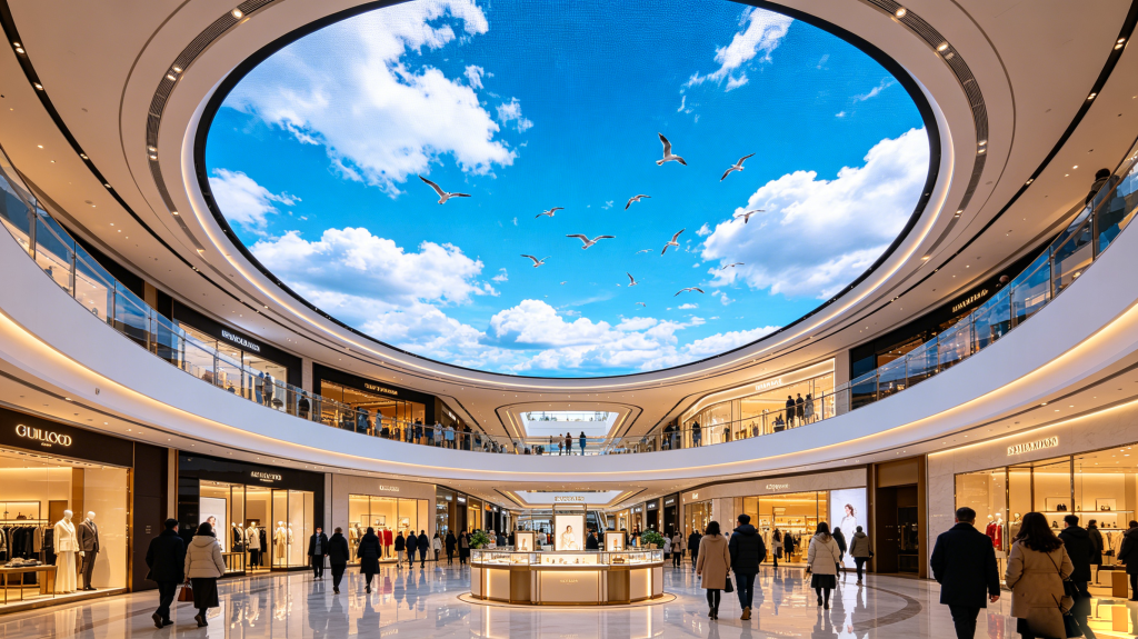 Custom flexible led screen with modular splicing for diverse installation spaces