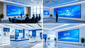 P3 LED screen indoor commercial applications: conference room, retail store, exhibition hall and corporate lobby display