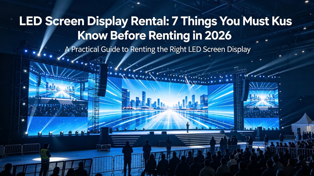 LED screen display rental for events, large modular LED video wall on stage