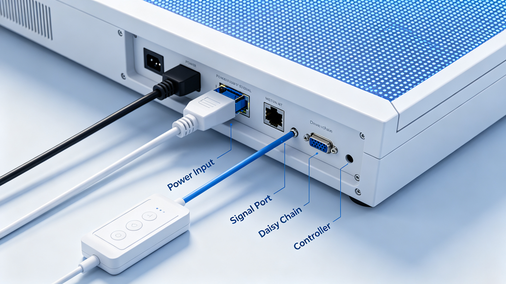 LED cabinet display frame and locking system detail