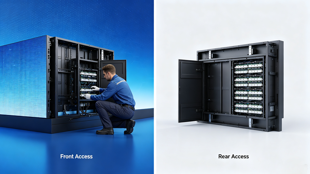 LED cabinet display cooling and installation checklist
