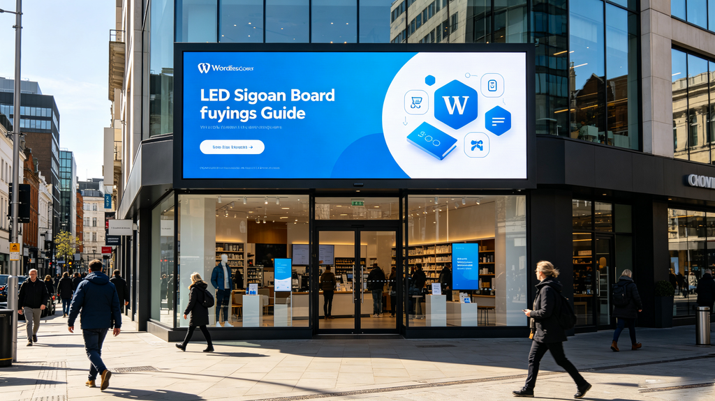 LED sign board brightness comparison for storefront visibility