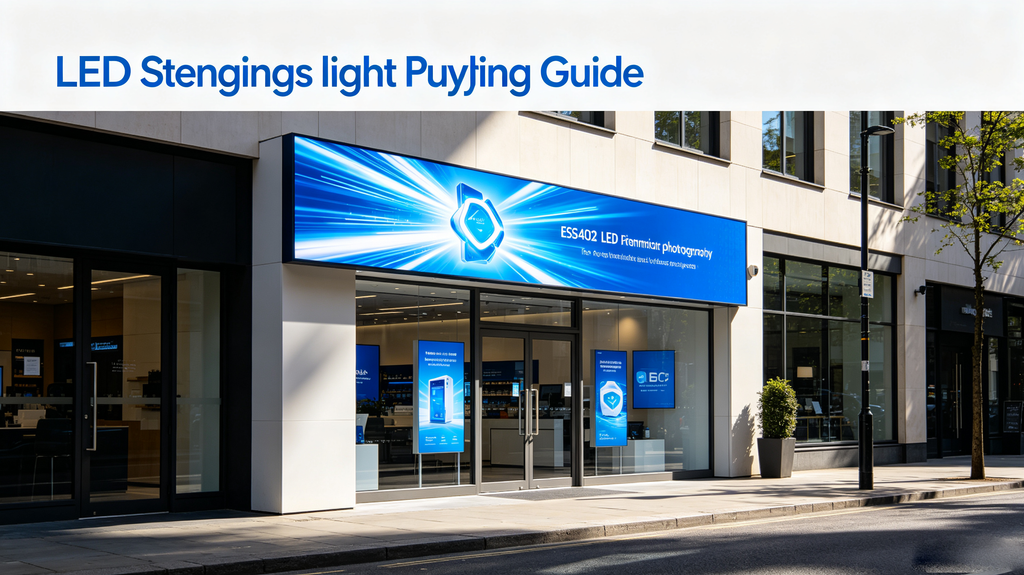 LED signage light above modern storefront showing bright dynamic advertising content