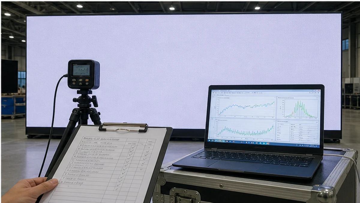 P3 LED display brightness calibration guide: grayscale and white-point measurement evidence