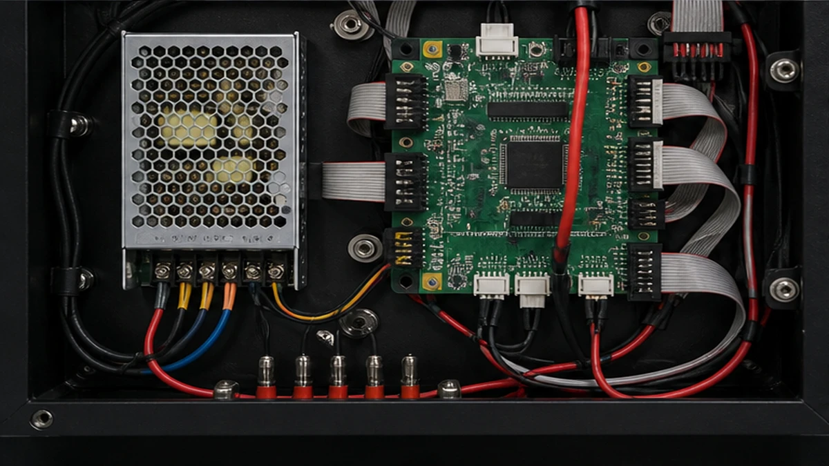 P3 LED display troubleshooting guide: LED modules, ribbon cables, receiving card, and power inspection