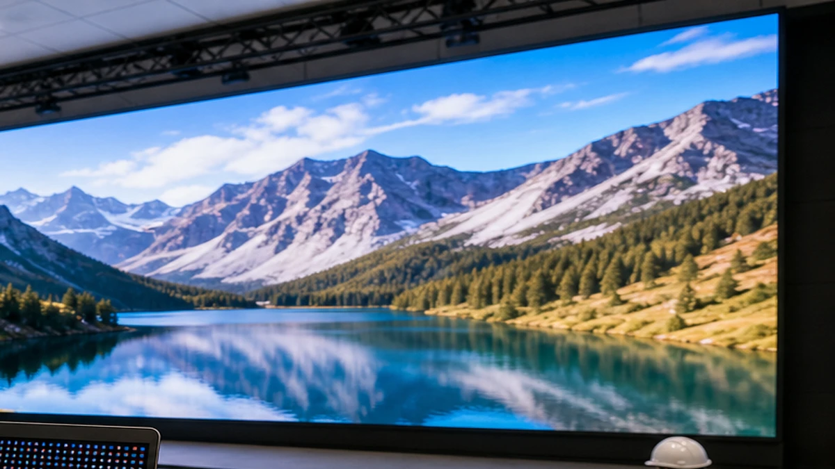 P3 LED display viewing distance checklist: indoor venue floor plan and nearest viewer measurement