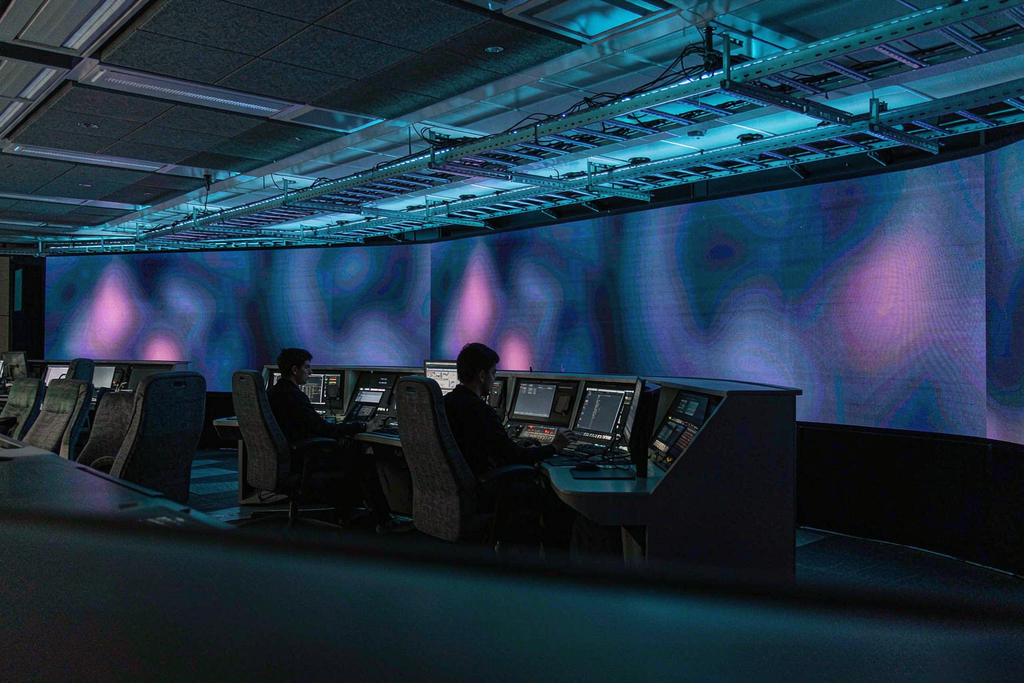 Seamless micro LED video wall running 24/7 in a broadcast control room with no burn-in risk