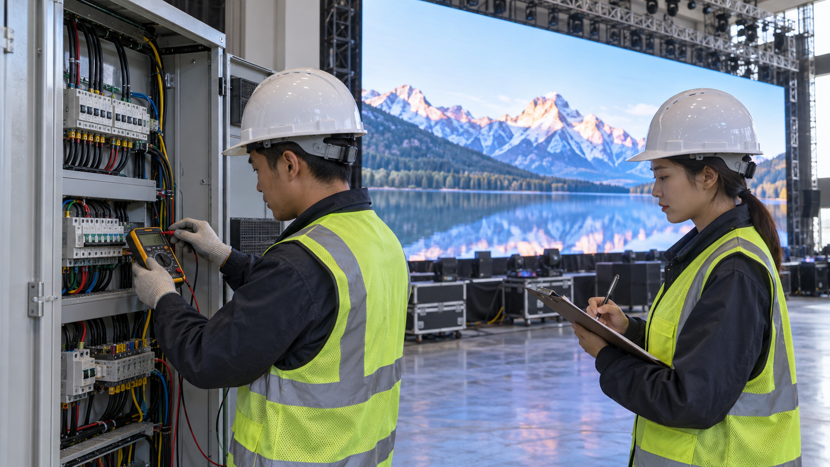 electrical review record with average maximum load and circuit headroom